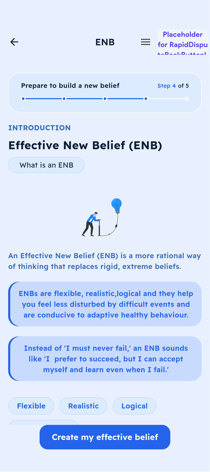 Before effective new belief